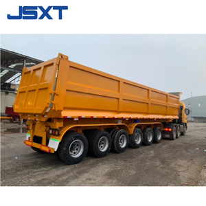 JSXT Semi-remorque en acier de haute qualité pour le transport de sable et de gravier 6-<span class=keywords><strong>Alex</strong></span> Benne arrière avec <span class=keywords><strong>pneu</strong></span> 12R22.5 - Product Image 6