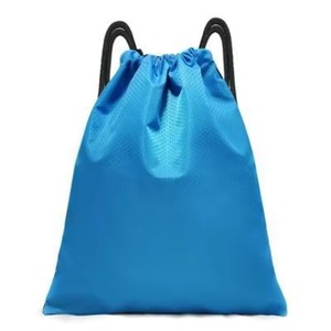 Promotion Custom Printed Logo Large Size Travel Sport Gym Camping Waterproof <b>Backpack</b> Drawstring Bag with Front Zipper - Product Image 6