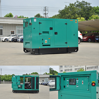 Générateur diesel électrique SDEC moderne avec capot silencieux 30kw 40kw 40kva 50kva, prix bas, faible bruit