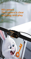 Webcam 4K 1440P 2K Kamera Web 1080P EMEET C60E Autofokus Kamera Komputer USB untuk Live/ Panggilan Video/ Konferensi