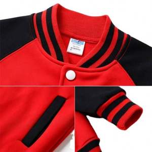 Vestes pour hommes avec logo personnalisé, tissu en coton personnalisé, bomber chaud, nouveau design, veste de baseball pour hommes - Product Image 3