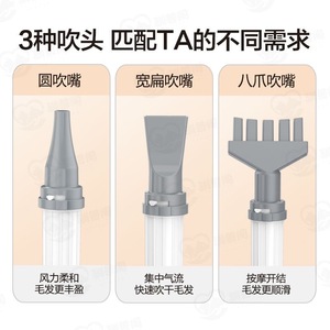 เครื่องเป่าขนสัตว์เลี้ยงขนาดใหญ่สำหรับสุนัข ใช้มอเตอร์ AC พร้อมประจุประจุลบ ป้องกันความร้อนเกิน สำหรับการดูแลขนสัตว์เลี้ยง - Product Image 3
