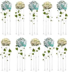 Nouvelle arrivée en gros de haute qualité personnalisé clair acrylique colonne de sol pièce maîtresse support - Product Image 6