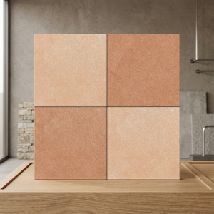 Carreaux de sol en céramique effet pierre de rivière, 12x12 pouces, brillants, émaillés, design numérique rustique - Product Image 1