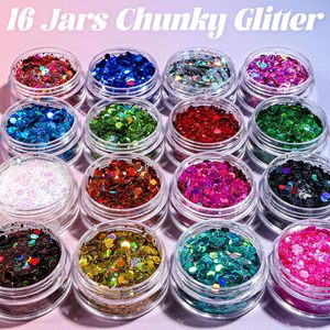 Wholesale Bulk Custom Holographic Polyester Chunky Glitter for Christmas Decorations Crafts Tumbler Face and Cosmetic Use - Product Image 3