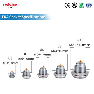 Connettore Circolare Aviazione Multipolare Coassiale Multicore Push-Pull Impermeabile IP68 Antipolvere Serie E 0E-2E FFA ERA - Product Image 4