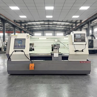 Tour CNC robuste CK6163, diamètre de rotation 630 mm, rails de guidage rigides, tour horizontal CNC pour le travail des métaux industriels