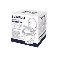 Manufacturer Wholesale SEAFLO New White ABS Direct Flush Toilet with Power Assistance for RV Use