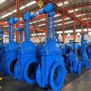 威龙大尺寸12英寸DN300手轮铸铁上升杆BS EN法兰闸阀 - Product Image 2