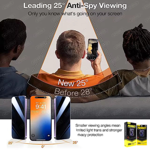 <span class=keywords><strong>Protector</strong></span> de Pantalla de Vidrio Templado para Móvil con Privacidad para <span class=keywords><strong>iPhone</strong></span> 17 16 15 <span class=keywords><strong>Pro</strong></span> <span class=keywords><strong>Max</strong></span> 14 Plus 13 12 Mini <span class=keywords><strong>11</strong></span> Xs, Cobertura Total Anti-Espía - Product Image 5