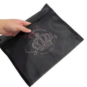 easy to carry reusable delicate custom logo black fine mesh launder bag ,laundry wash bag with zipper