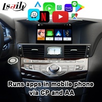 واجهة لاسلكية من نوع Lsailt Pin to Pin لتشغيل Apple CarPlay في سيارات إنفينيتي M37 وM56 موديلات 2011-2020 وQX وG وM وغيرها، مع خرائط جوجل وأندرويد أوتو