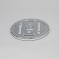 Disques de poids de compétition en acier chromé calibré +/- 10g, double poignée, 5kg 10kg 15kg 20kg 25kg, ensemble personnalisé pour haltérophilie commerciale