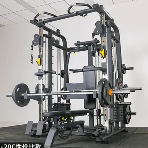 Prezzo di fabbrica Professionale Forza Attrezzature Da Palestra Squat Rack 3D Smith Macchina Smith Macchina Cavo Crossover