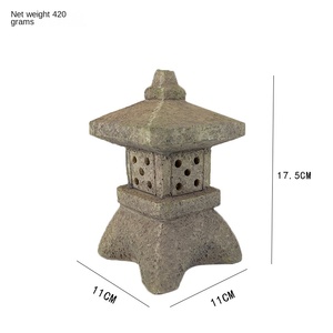 Patio chino decoración Palacio linterna Solar Pagoda Zen Luz Jardín piedra lámpara creativa Palacio linterna - Product Image 6