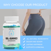OEM/ODM Gummies de Palmetto de Scie à Formule Naturelle pour Femmes Soutient l'Amélioration des Hanches et Favorise la Courbe Parfaite des Gommes BBL