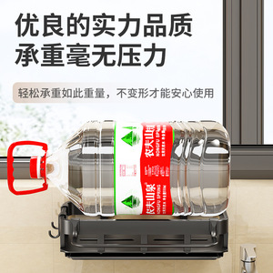 Égouttoir d'évier de cuisine Kashiwa Suzume en acier au carbone, sans perçage, pour rangement de savon à vaisselle et éponges - Product Image 4