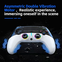 Manette de jeu sans fil BT PS5 à double vibration avec couleurs patchwork, déclencheur et joystick Hall pour console de jeu PS5 Slim Pro