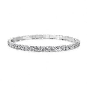 Dylam Elastic Rope Tennis <b>Bracelet</b> S925 Silver 4A Cubic Zirconia <b>Rainbow</b> Multiple Color Colorful Luxury Tennis <b>Bracelets</b> - Product Image 1