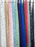 Luxe cristal pierres dentelle diamant maille haut de gamme Performance dentelle avec pierres strass tissu pour les femmes robe