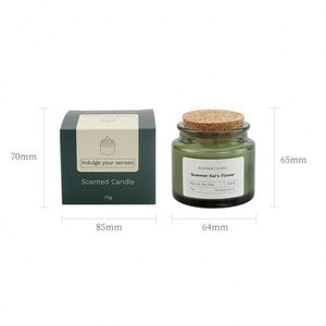 Vela Aromática con Aroma a Lima y Albahaca, Cera de Soya Natural, Vela en Frasco de Vidrio para Decoración del Hogar - Product Image 3