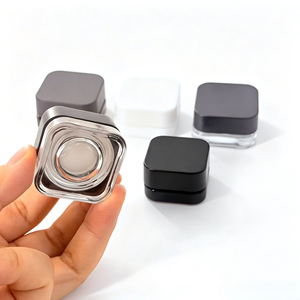 Custom Logo Clear White Black 3ml 5ml 7ml 9ml 5g 7g Square Cube Concentrate Wax Glass Bottle Verre <strong>Jar</strong> With Child Resistant Lid - Product Image 6