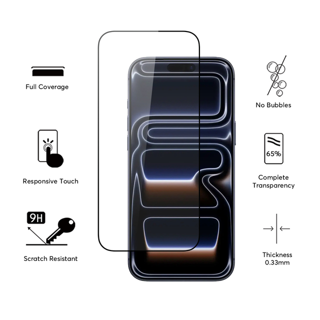 Plus One Lowest Factory Price 9H Tempered Glass Phone Screen Protector for Iphone 17 iphone 17 Pro Max iphone 17 Protective