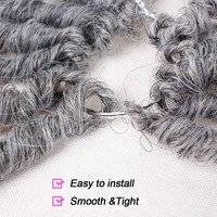 Vente en Gros Cheveux pour Tresses Afro Kinky Twist Goddess Faux Locs Cheveux à Torsader Cheveux Synthétiques Mèches pour Tresses Africaines 18 Pouces