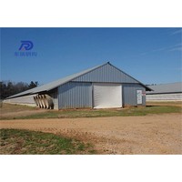 Poulailler mobile de grande capacité pour 5000 poulets, structure en acier complète, bâtiment d'élevage avicole aux États-Unis