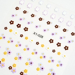 สติกเกอร์ติดเล็บ 3 มิติ ลายดอกไม้สีรุ้ง น่ารัก ปลอดภัย ตกแต่งเล็บสวยงาม สำหรับติดเล็บปลอม DIY ร้านทำเล็บ - Product Image 1