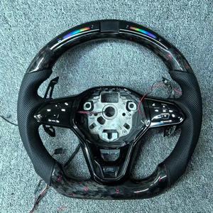 Volante de Fibra de Carbono con Revestimiento de Gamuza para <span class=keywords><strong>Volkswagen</strong></span> Golf 7 7.5 GTI GTD <span class=keywords><strong>GTE</strong></span> R 2013-2020 Polo GTI Tiguan <span class=keywords><strong>Passat</strong></span> DSG - Product Image 4