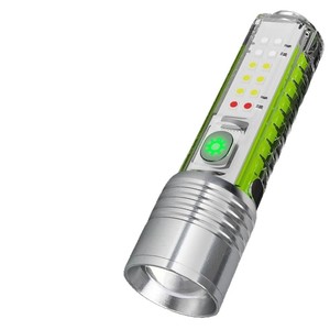 Mini Multifunction <b>Flashlight</b> Led <b>Rechargeable</b> Usb Zoomable Industrial Work Light With Uv Blacklight Red Flashing Mode - Product Image 2