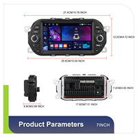 Hikity Stereo mobil Android, untuk Fiat Tipo Egea 2015-2017 7 "4 + 64G 2 Din Audio mobil/Android Auto GPS/Wifi/EQ
