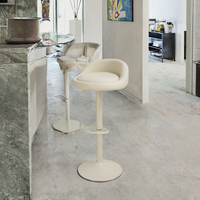 Chaises de bar et ensembles de chaises de restaurant pour hôtels, vente en gros d'usine, chaise de bar pivotante moderne en métal durable à hauteur réglable