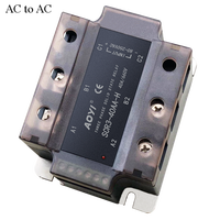 Relais à semi-conducteurs triphasé haute tension AOYI SCR3-40AA-H 90-660VAC 80-250VAC