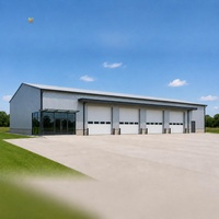 Nave Industrial Prefabricada de Acero, Estructura Metálica, Cumple con AISC, Almacén, Taller, Cobertizo, con Drenaje