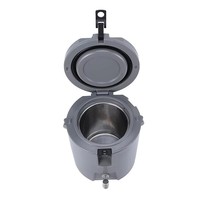 Glacière isotherme moderne en PE rotomoulé de 8 L, portable et réutilisable, avec logo personnalisé, intérieur en acier inoxydable, durable, étanche et absorbant pour aliments et boissons