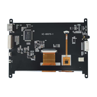 7 Zoll 7" 1024x600 IPS LCD VGA-Treiberplatine Kapazitiver Touchscreen Hochauflösendes Schnittstellenmodul Kompatibel mit Raspberry Pi
