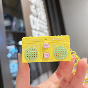 Llavero con Logotipo Personalizado, Mini Instrumento Musical Creativo, Colgante para Bolso, Mini Grabadora, <span class=keywords><strong>Radio</strong></span> - Product Image 5