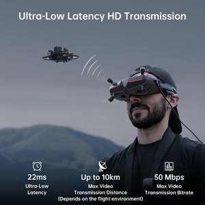 แว่นตา Walksnail <span class=keywords><strong>Avatar</strong></span> HD Goggles X 1080P OLED 100Hz ดิจิตอล FPV ปรับมุมมองได้ พร้อมช่อง HDMI สำหรับ FPV Racing Drone - Product Image 5