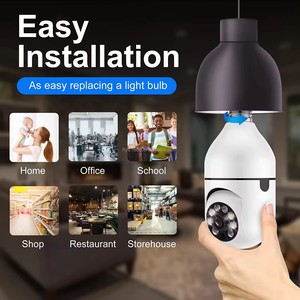 Prix bas Usine Chaude En Gros Sans Fil <span class=keywords><strong>Wifi</strong></span> <span class=keywords><strong>E27</strong></span> Lampe Caméra De Sécurité avec Audio Bidirectionnel Vision Nocturne Ampoule Caméra 360 Degrés - Product Image 6