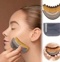 Masseur facial ergonomique pour le visage et le menton, design précis pour la peau, sculpture de la mâchoire, brossage à sec, drainage lymphatique du visage, brosse faciale