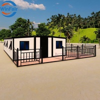 Maison préfabriquée modulaire moderne WinFair à installation rapide, prix compétitif, villas conteneurs de 40 pieds, maisons d'appoint pour 2-3 chambres