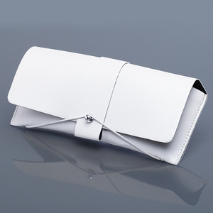 יצרן מפעל, כמות הזמנה מינימלית נמוכה, נרתיק משקפי שמש מעור למחצה קשיח, שקית נייר יוקרתית, לוגו בהתאמה אישית, דגם ST-002 - Product Image 1