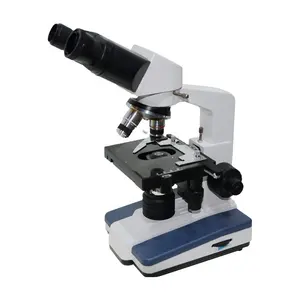 Esebio Double layer mechanical mobile platform 110 125mm Triocular biological microscope for Laboratory Testing