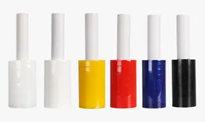15 Mikron Plastic Roll bio basierte Verpackungs folie schwarz 10cm abbaubare Stretch folie Bündelung folie Mini-Rollen für kleine Größen