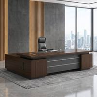 Bureau de direction moderne de luxe convertible et extensible en forme de L avec tiroirs – Mobilier de bureau