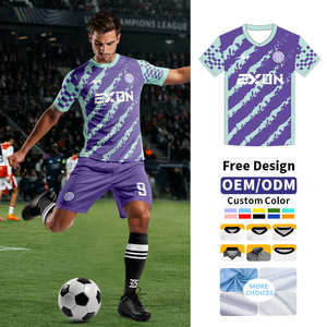 Jersey Custom Sublimasi EXON Elite Pakaian Olahraga Tim Bernapas Setelan Sepak Bola Pria Wanita - Product Image 1