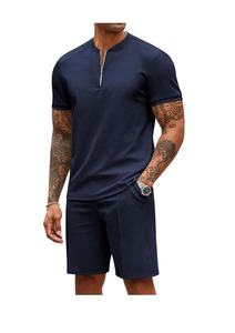 High Quality Custom Logo Printed Knitted 100% Cotton Winter Casual Short Sleeve Sport <b>Top</b> Gym Suit Tracksuits Plus Size Yoga - Product Image 3