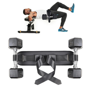 Glúteos Entrenamientos de piernas <span class=keywords><strong>Cinturón</strong></span> de levantamiento de pesas ajustable <span class=keywords><strong>Cinturón</strong></span> de empuje de cadera negro para Mancuernas - Product Image 3